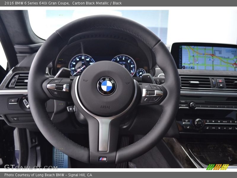 Carbon Black Metallic / Black 2016 BMW 6 Series 640i Gran Coupe
