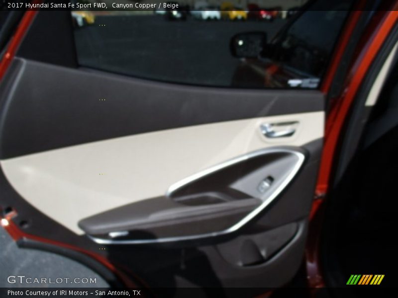 Canyon Copper / Beige 2017 Hyundai Santa Fe Sport FWD