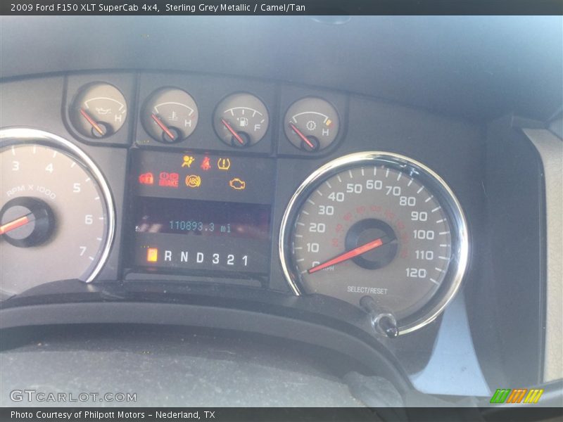 Sterling Grey Metallic / Camel/Tan 2009 Ford F150 XLT SuperCab 4x4