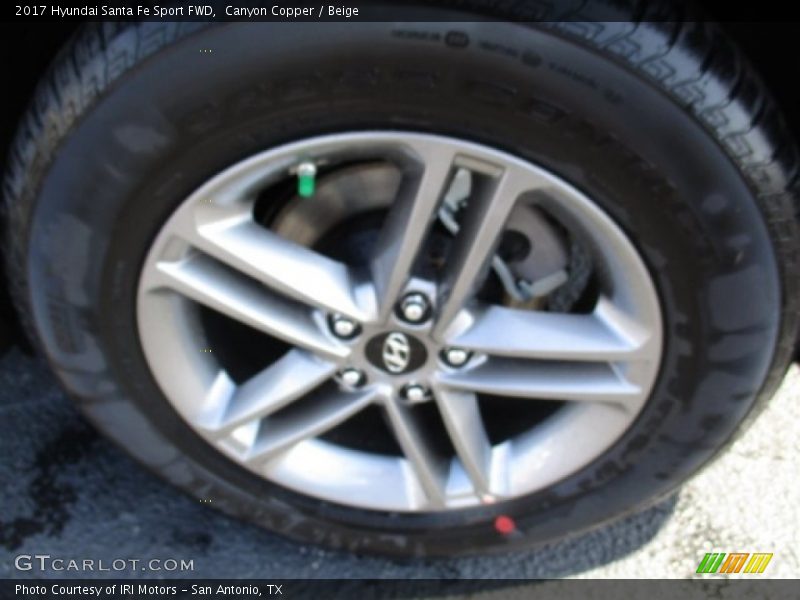 Canyon Copper / Beige 2017 Hyundai Santa Fe Sport FWD