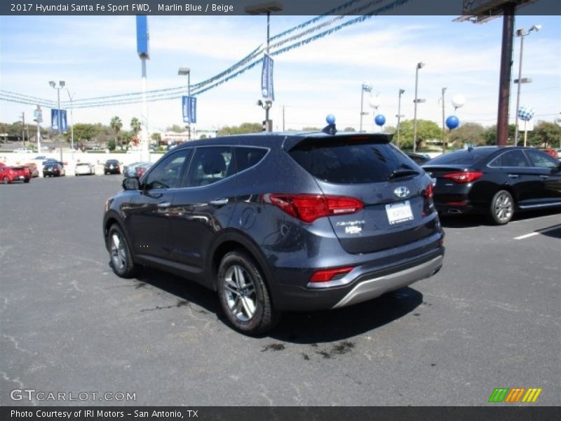 Marlin Blue / Beige 2017 Hyundai Santa Fe Sport FWD