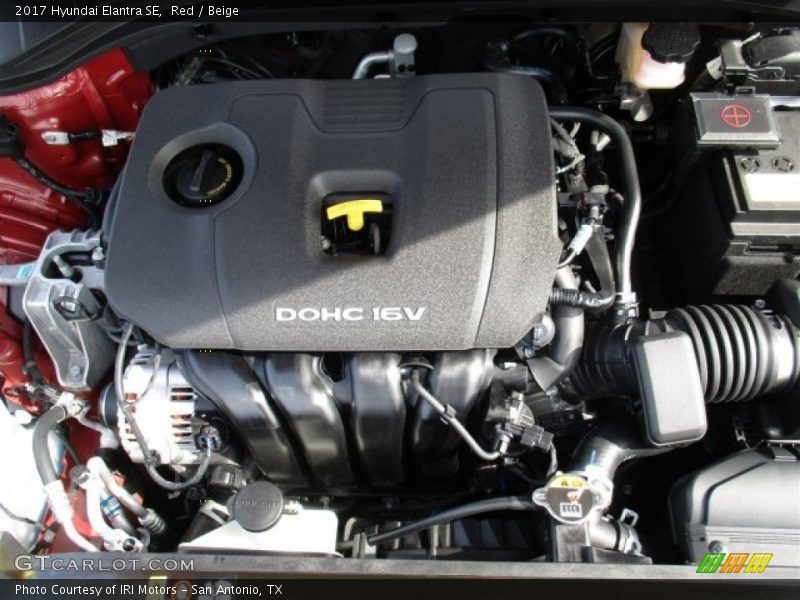 Red / Beige 2017 Hyundai Elantra SE