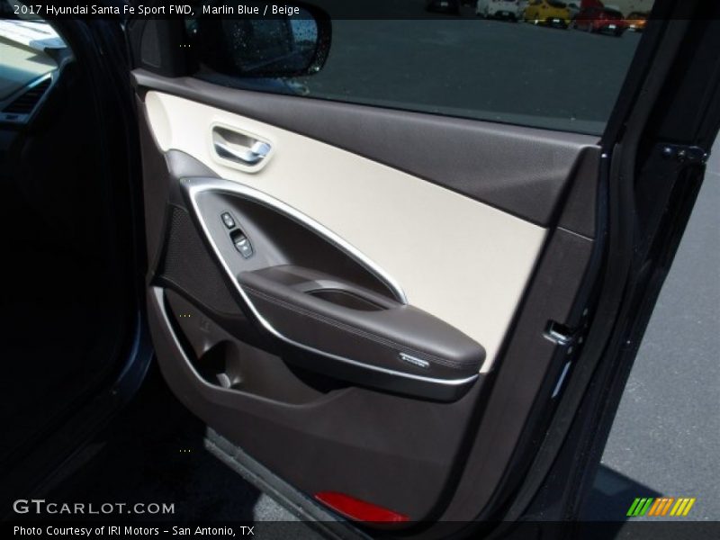 Marlin Blue / Beige 2017 Hyundai Santa Fe Sport FWD