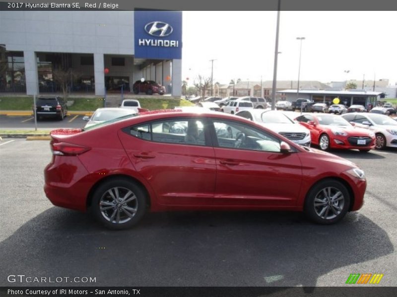 Red / Beige 2017 Hyundai Elantra SE