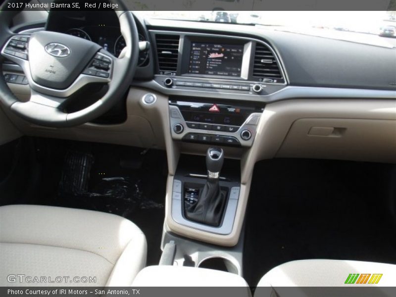 Red / Beige 2017 Hyundai Elantra SE