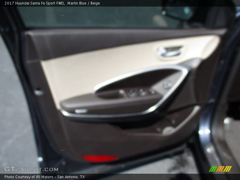 Marlin Blue / Beige 2017 Hyundai Santa Fe Sport FWD