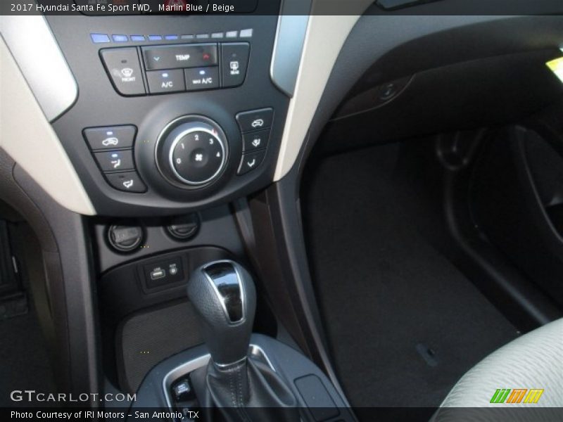 Marlin Blue / Beige 2017 Hyundai Santa Fe Sport FWD