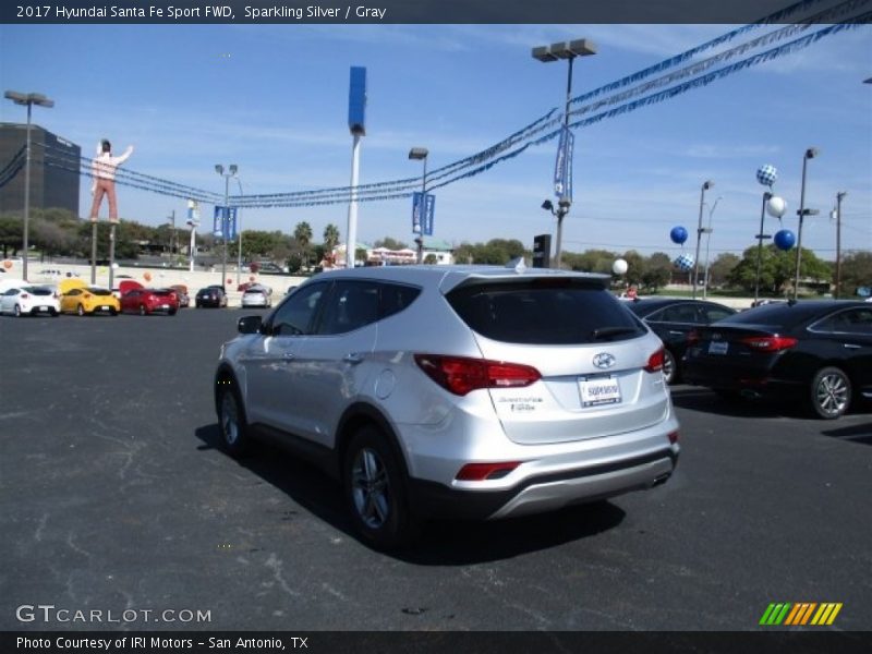 Sparkling Silver / Gray 2017 Hyundai Santa Fe Sport FWD
