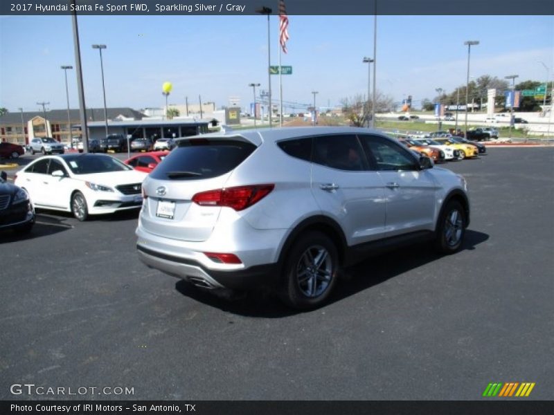 Sparkling Silver / Gray 2017 Hyundai Santa Fe Sport FWD