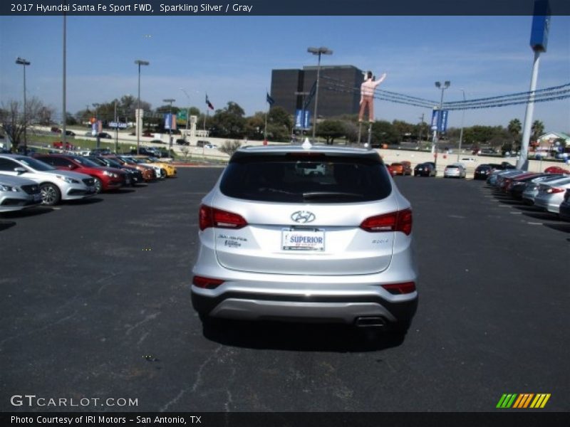Sparkling Silver / Gray 2017 Hyundai Santa Fe Sport FWD