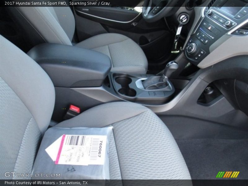 Sparkling Silver / Gray 2017 Hyundai Santa Fe Sport FWD