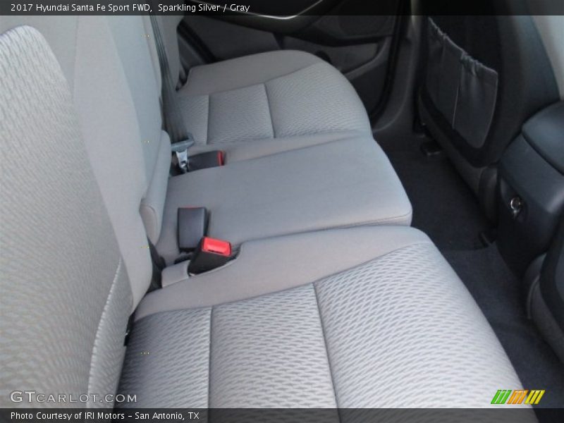 Sparkling Silver / Gray 2017 Hyundai Santa Fe Sport FWD