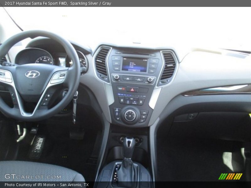 Sparkling Silver / Gray 2017 Hyundai Santa Fe Sport FWD