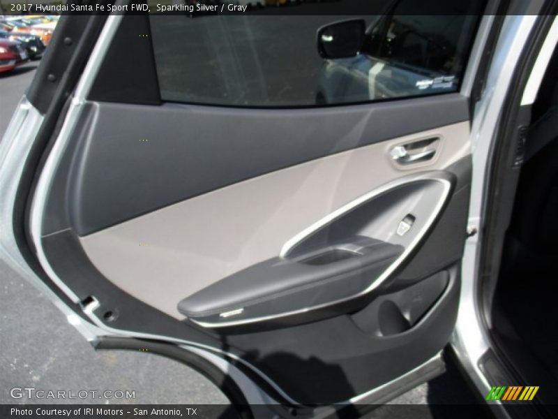 Sparkling Silver / Gray 2017 Hyundai Santa Fe Sport FWD