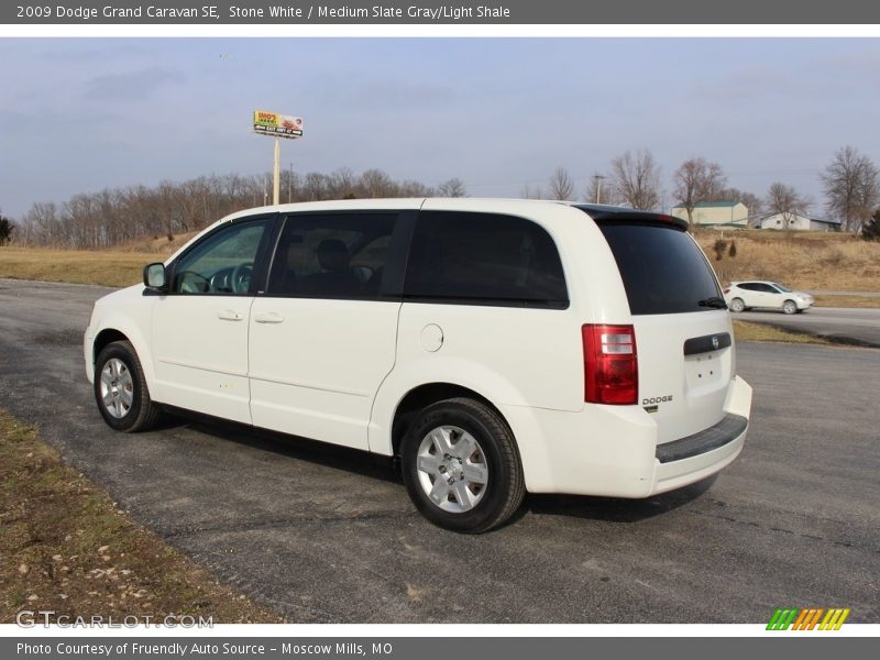 Stone White / Medium Slate Gray/Light Shale 2009 Dodge Grand Caravan SE