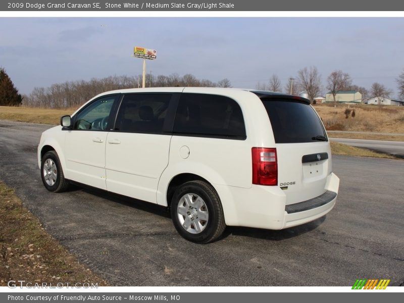 Stone White / Medium Slate Gray/Light Shale 2009 Dodge Grand Caravan SE