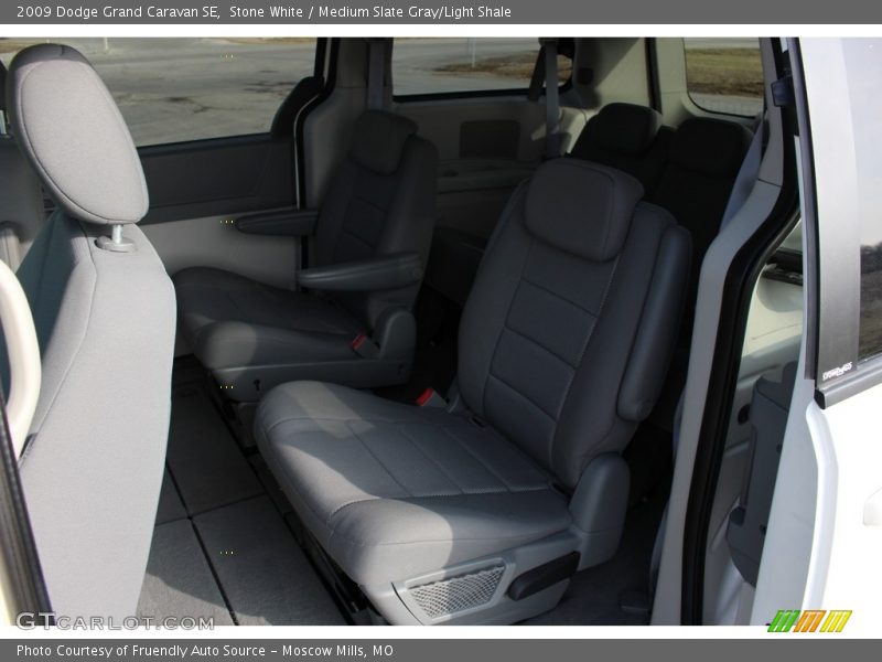 Stone White / Medium Slate Gray/Light Shale 2009 Dodge Grand Caravan SE