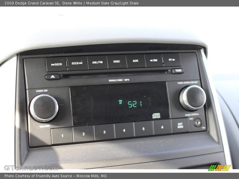 Stone White / Medium Slate Gray/Light Shale 2009 Dodge Grand Caravan SE