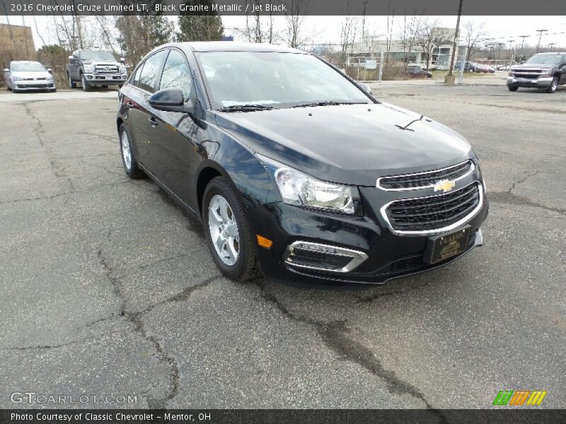 Black Granite Metallic / Jet Black 2016 Chevrolet Cruze Limited LT
