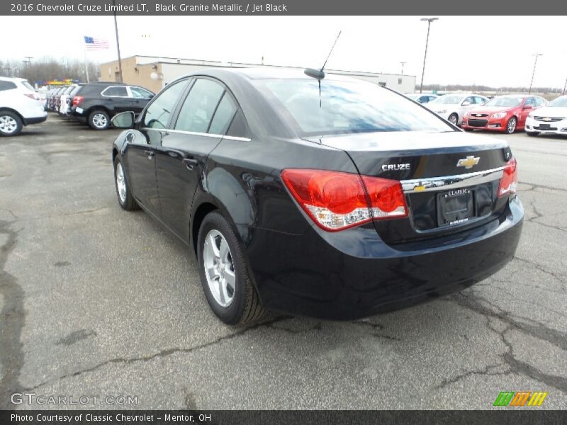 Black Granite Metallic / Jet Black 2016 Chevrolet Cruze Limited LT
