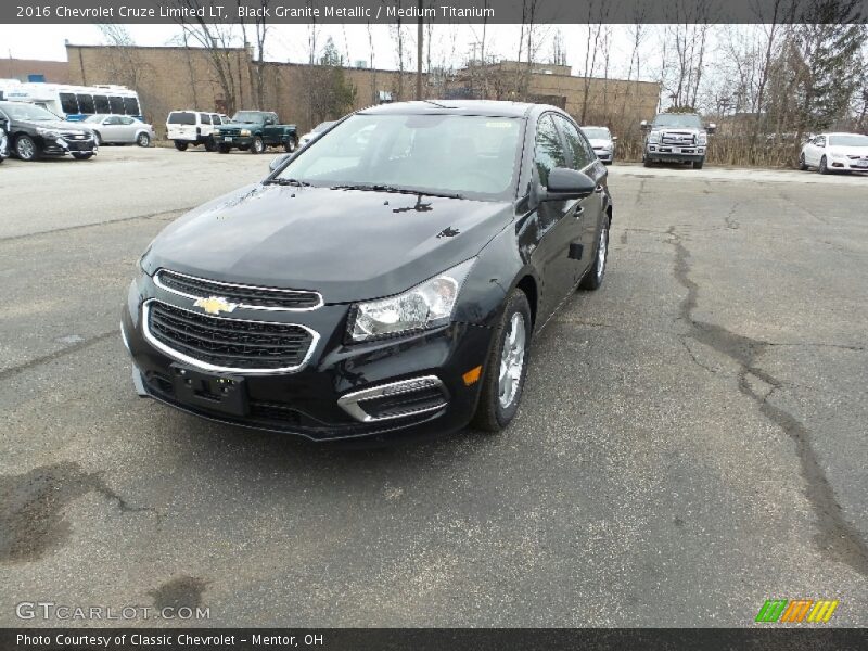 Black Granite Metallic / Medium Titanium 2016 Chevrolet Cruze Limited LT