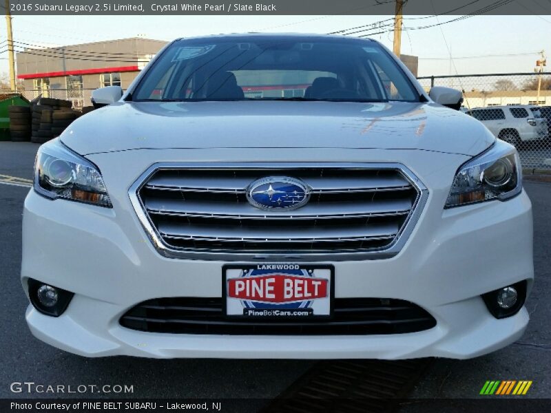 Crystal White Pearl / Slate Black 2016 Subaru Legacy 2.5i Limited
