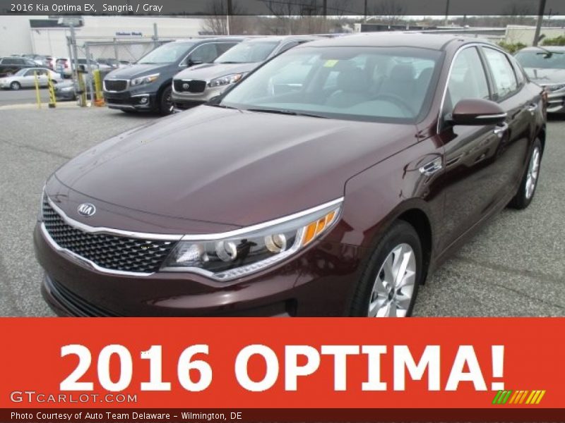 Sangria / Gray 2016 Kia Optima EX