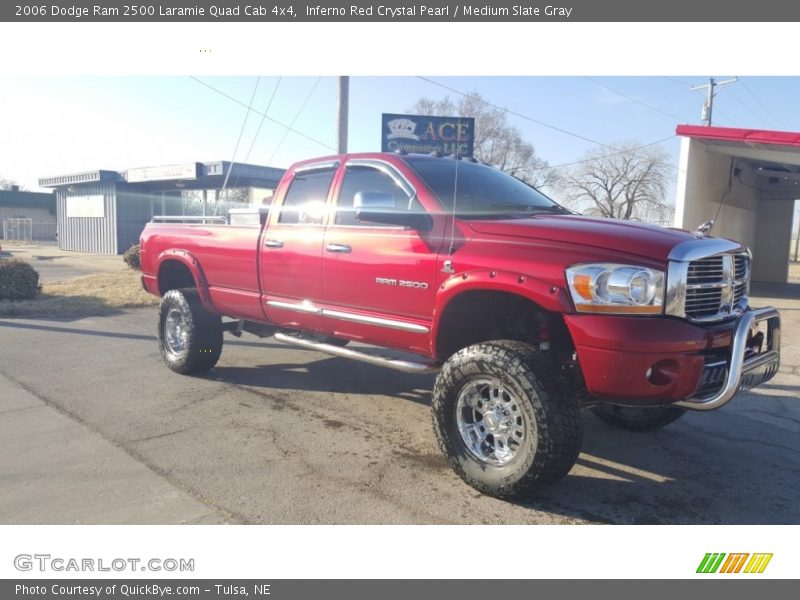 Inferno Red Crystal Pearl / Medium Slate Gray 2006 Dodge Ram 2500 Laramie Quad Cab 4x4