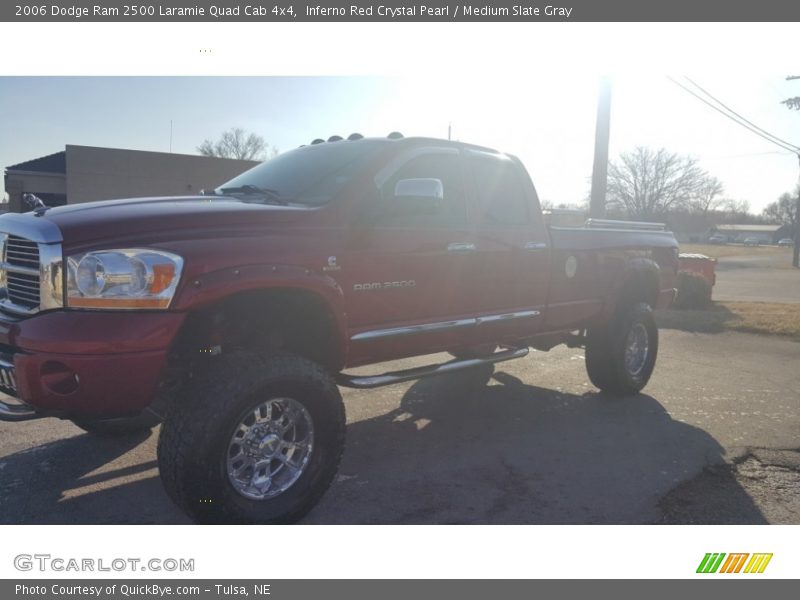Inferno Red Crystal Pearl / Medium Slate Gray 2006 Dodge Ram 2500 Laramie Quad Cab 4x4