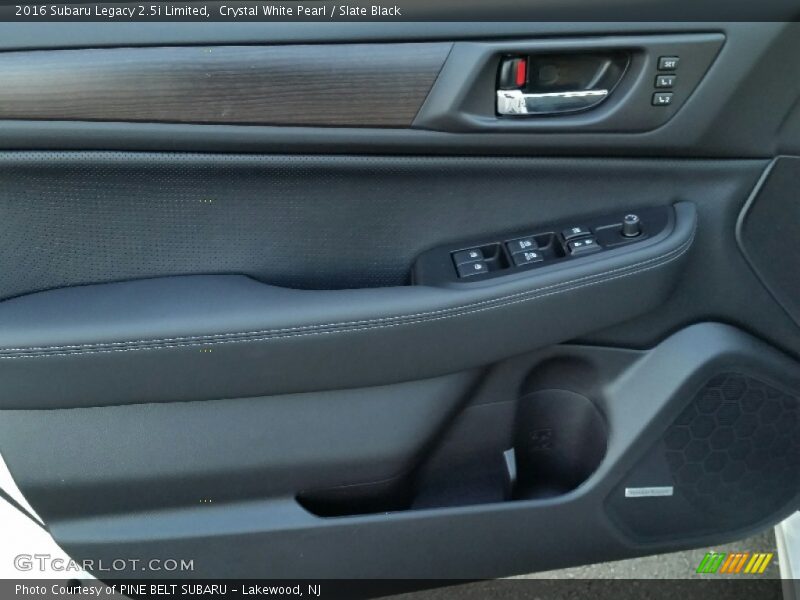Crystal White Pearl / Slate Black 2016 Subaru Legacy 2.5i Limited