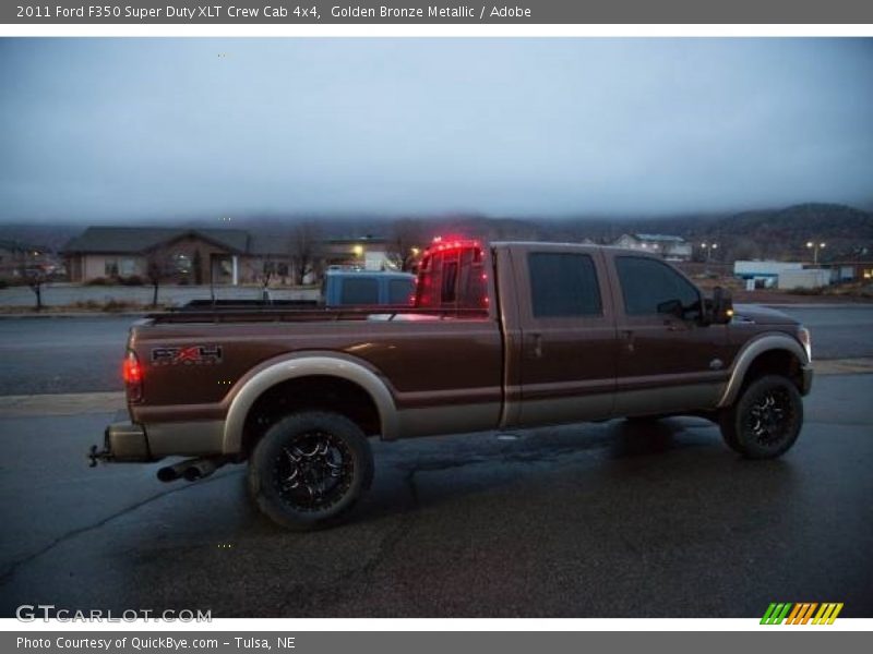 Golden Bronze Metallic / Adobe 2011 Ford F350 Super Duty XLT Crew Cab 4x4