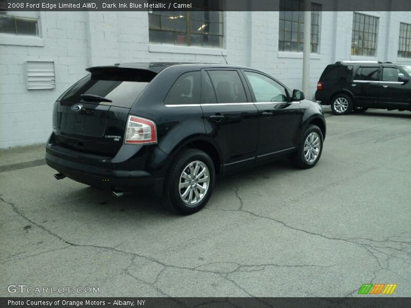 Dark Ink Blue Metallic / Camel 2008 Ford Edge Limited AWD