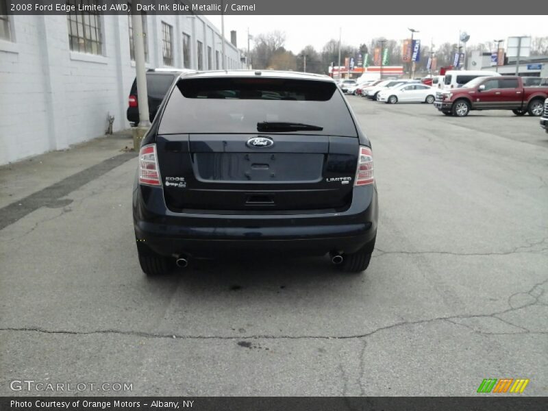 Dark Ink Blue Metallic / Camel 2008 Ford Edge Limited AWD
