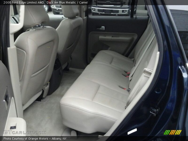 Dark Ink Blue Metallic / Camel 2008 Ford Edge Limited AWD