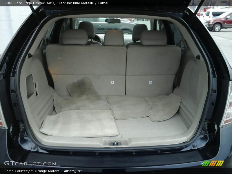 Dark Ink Blue Metallic / Camel 2008 Ford Edge Limited AWD