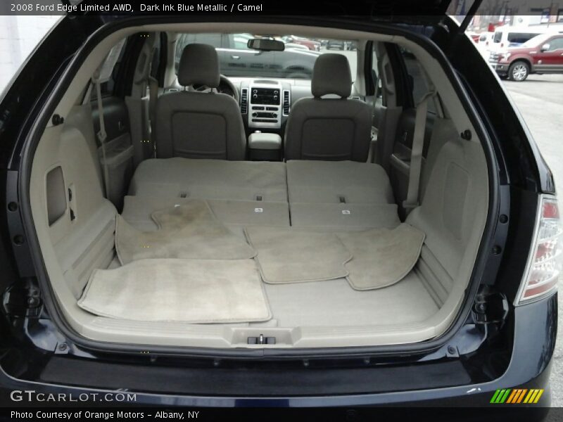 Dark Ink Blue Metallic / Camel 2008 Ford Edge Limited AWD