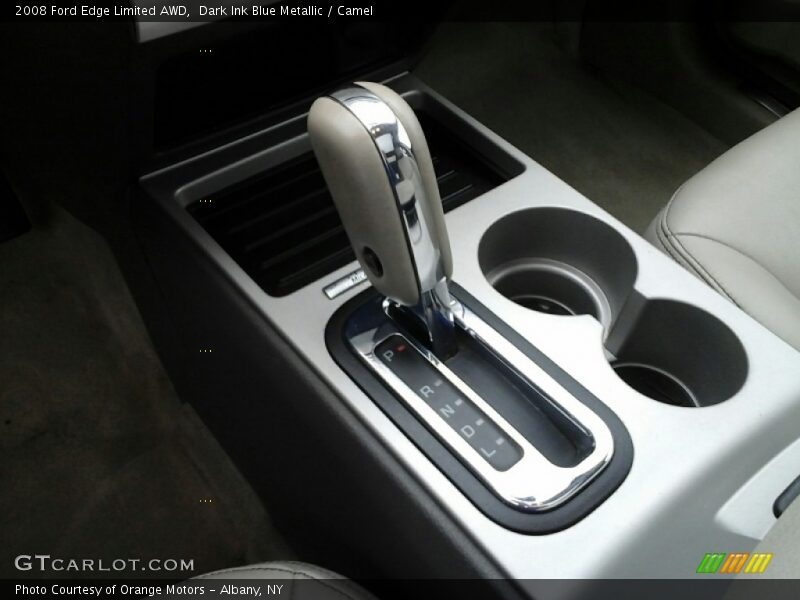 Dark Ink Blue Metallic / Camel 2008 Ford Edge Limited AWD