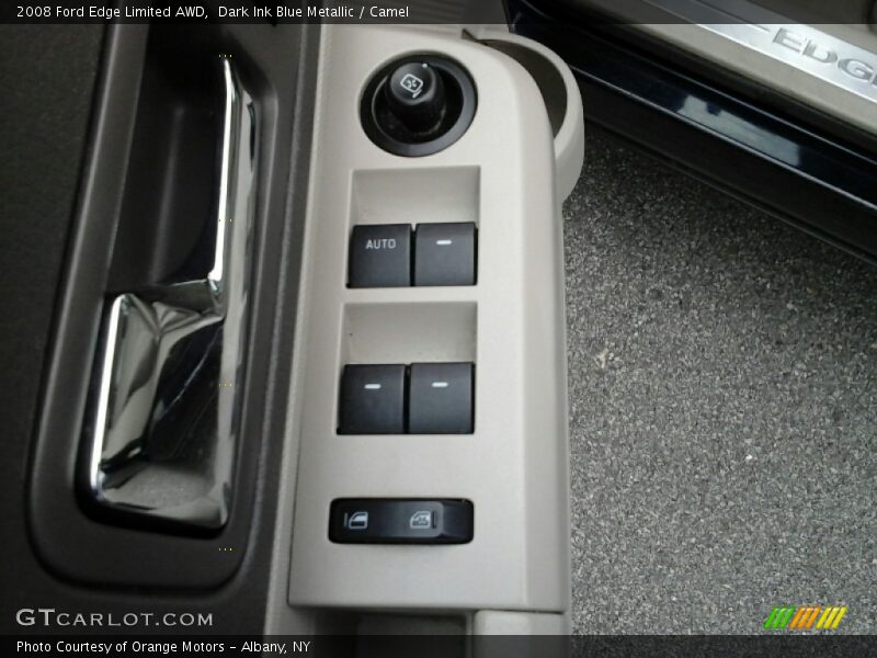 Dark Ink Blue Metallic / Camel 2008 Ford Edge Limited AWD