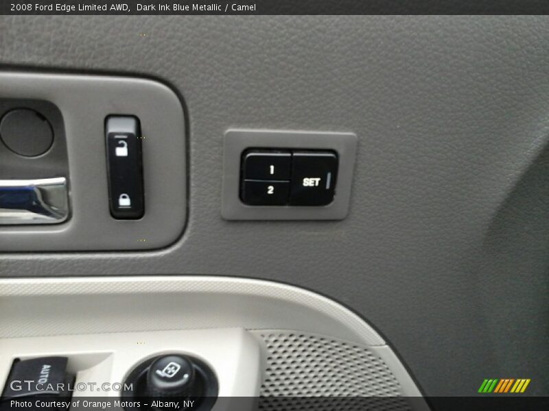 Dark Ink Blue Metallic / Camel 2008 Ford Edge Limited AWD