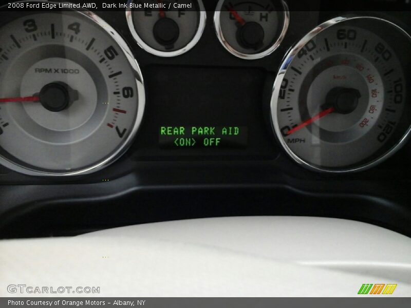 Dark Ink Blue Metallic / Camel 2008 Ford Edge Limited AWD
