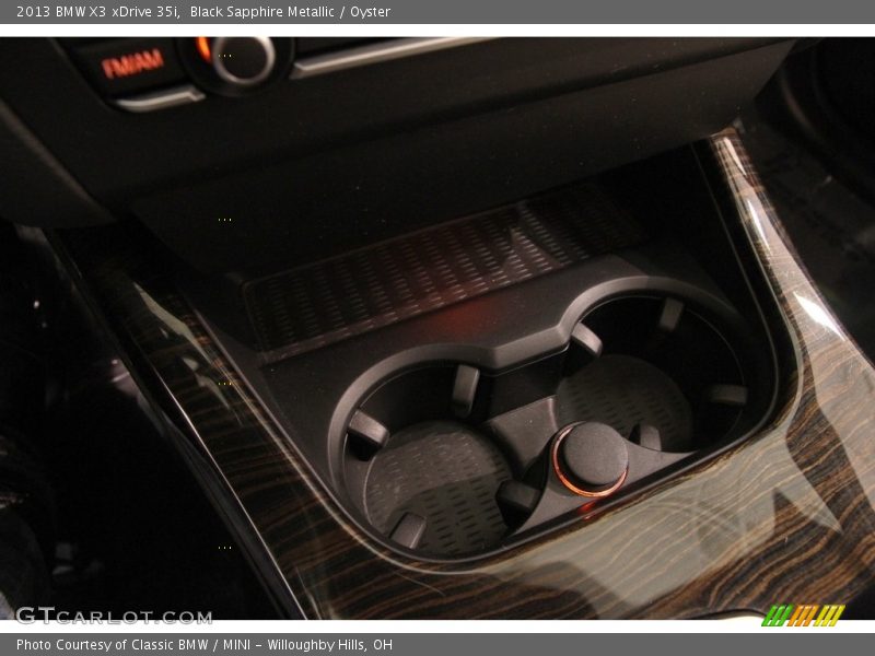 Black Sapphire Metallic / Oyster 2013 BMW X3 xDrive 35i