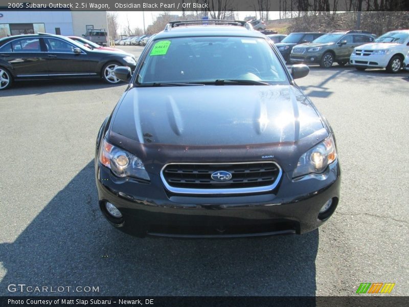 Obsidian Black Pearl / Off Black 2005 Subaru Outback 2.5i Wagon