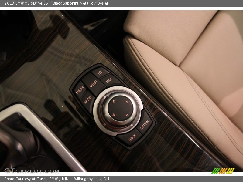 Black Sapphire Metallic / Oyster 2013 BMW X3 xDrive 35i