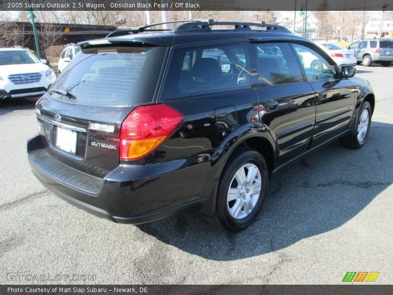 Obsidian Black Pearl / Off Black 2005 Subaru Outback 2.5i Wagon