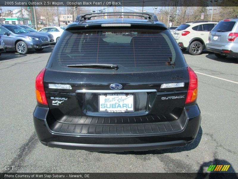 Obsidian Black Pearl / Off Black 2005 Subaru Outback 2.5i Wagon