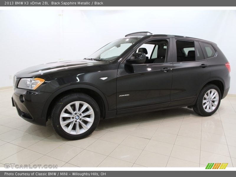 Black Sapphire Metallic / Black 2013 BMW X3 xDrive 28i