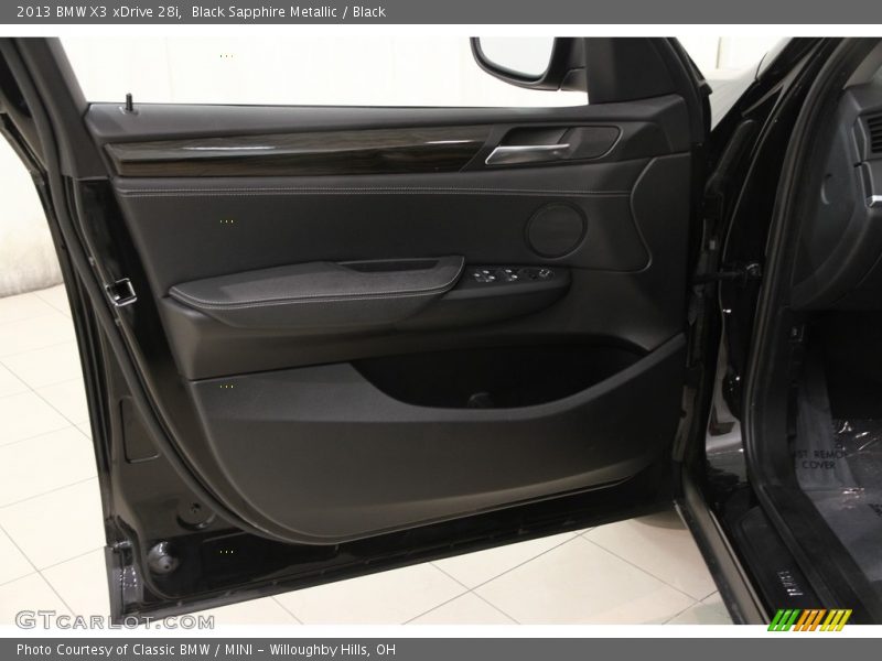 Black Sapphire Metallic / Black 2013 BMW X3 xDrive 28i
