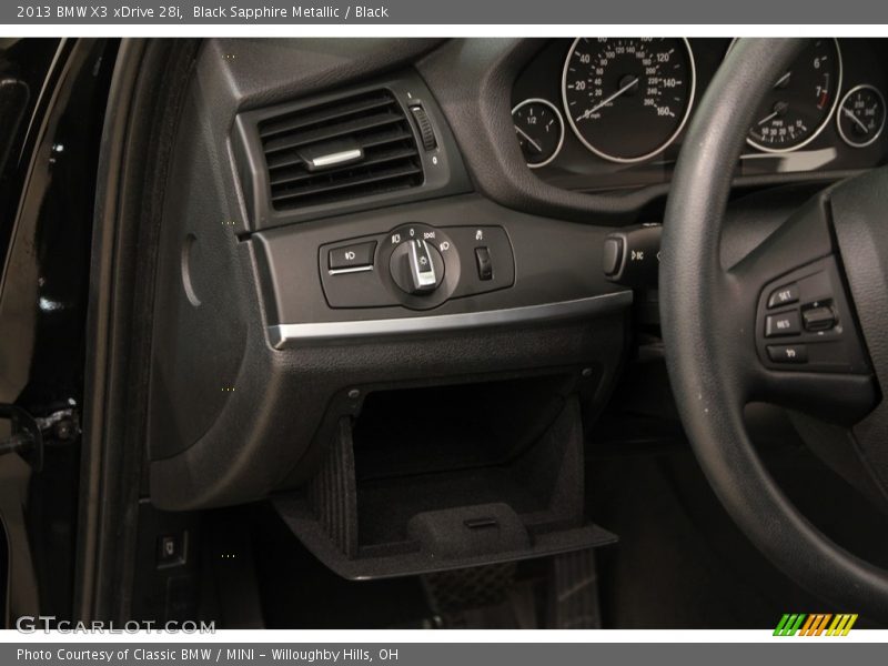 Black Sapphire Metallic / Black 2013 BMW X3 xDrive 28i