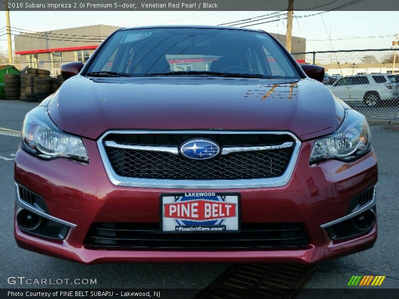 Venetian Red Pearl / Black 2016 Subaru Impreza 2.0i Premium 5-door