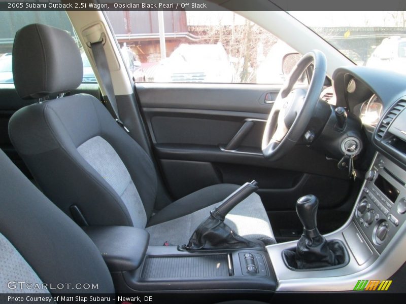 Obsidian Black Pearl / Off Black 2005 Subaru Outback 2.5i Wagon